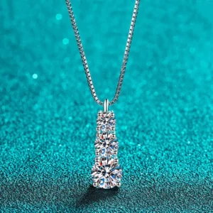 Moissanite Necklace Moissanite Diamond Pendant GRA Certified