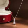 Moissanite Necklace Moissanite Diamond Pendant GRA Certified