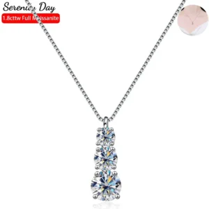 Moissanite Necklace Moissanite Diamond Pendant GRA Certified