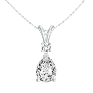 Pear Shape Moissanite Diamond Pendant