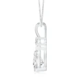 White Moissanite diamond locket pendant Pear Shape (2)