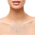 White Moissanite diamond locket pendant Pear Shape (3)