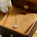 Moissanite Necklace Pendant for Ladies - GRA Moissanite Diamond (12)