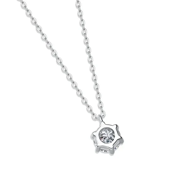 Moissanite Necklace Pendant for Ladies - GRA Moissanite Diamond (9)