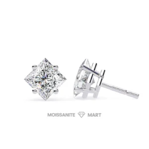 Floweret Cluster Moissanite Diamond Stud Earrings