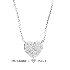 Love Symbol - Heart Pendant Moissanite Diamond