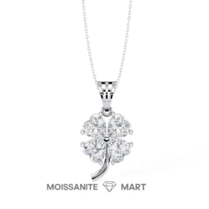 Quadruple Glow Heart Moissanite Pendant