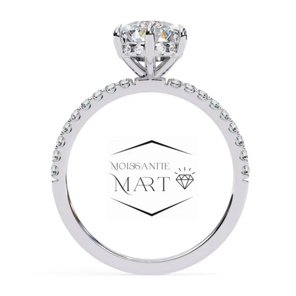 Dazzling Pear Shape Moissanite Diamond Ring for ladies (1)
