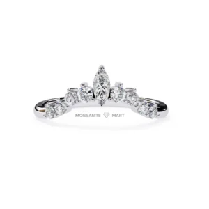 Classic Moissanite Band Ring – Timeless Elegance