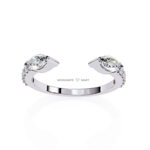 Moissanite Band 925 Silver - Moissanite Diamond Ring (4)
