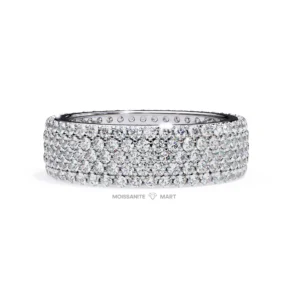 Modern Band Moissanite 925 Silver