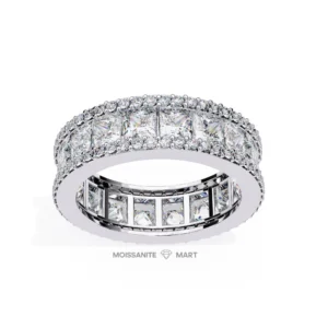 Glam Moissanite Chanel Set Band Ring