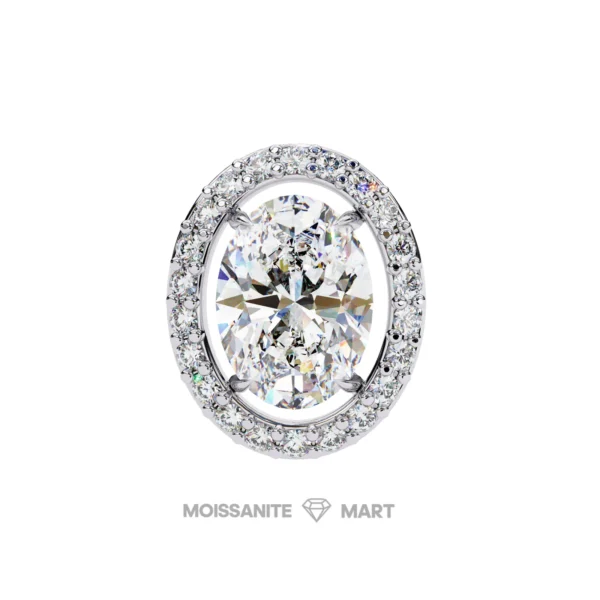 Moissanite Diamond GRA Certified Earrings Tops Studs for Women (1)