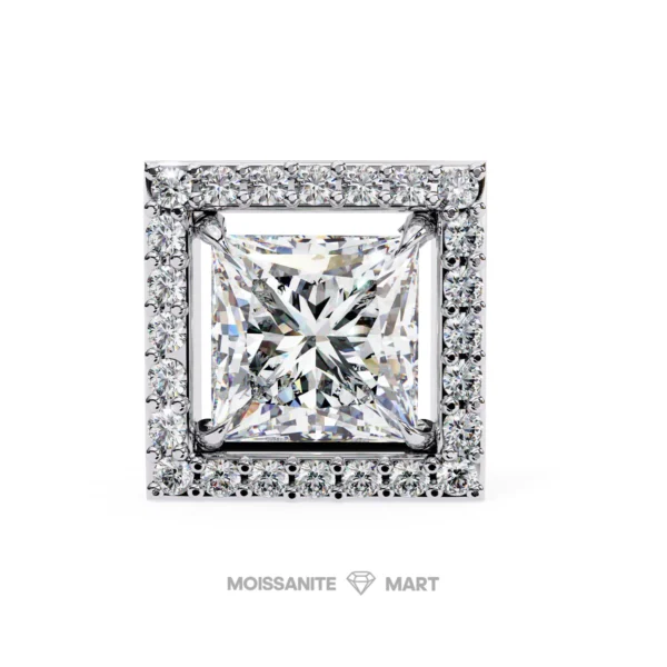 Moissanite Diamond GRA Certified Earrings Tops Studs for Women (1)
