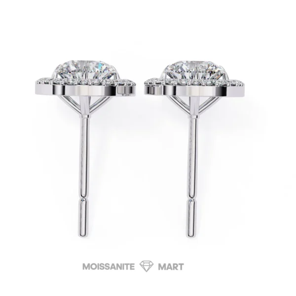 Moissanite Diamond GRA Certified Earrings Tops Studs for Women (1)