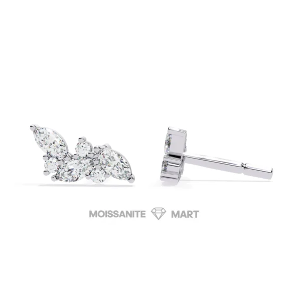 Moissanite Diamond GRA Certified Earrings Tops Studs for Women (10)