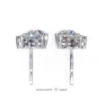 Moissanite Diamond GRA Certified Earrings Tops Studs for Women (10)