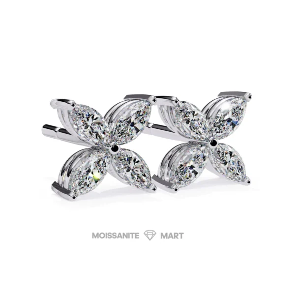 Moissanite Diamond GRA Certified Earrings Tops Studs for Women (11)
