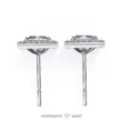 Moissanite Diamond GRA Certified Earrings Tops Studs for Women (2)