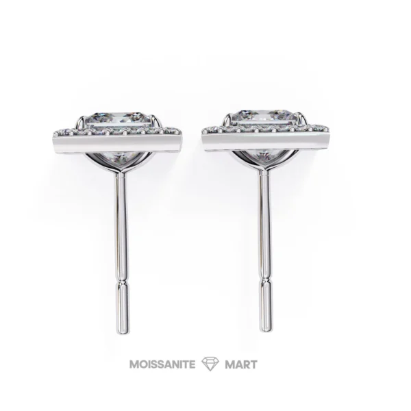Moissanite Diamond GRA Certified Earrings Tops Studs for Women (2)