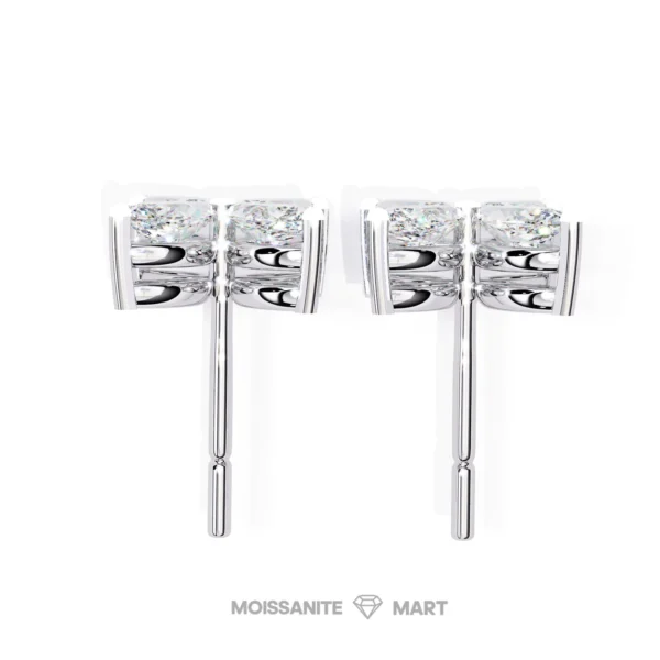 Moissanite Diamond GRA Certified Earrings Tops Studs for Women (2)