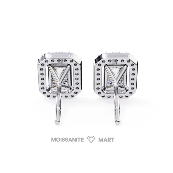 Moissanite Diamond GRA Certified Earrings Tops Studs for Women (2)