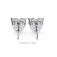 Moissanite Diamond GRA Certified Earrings Tops Studs for Women (2)