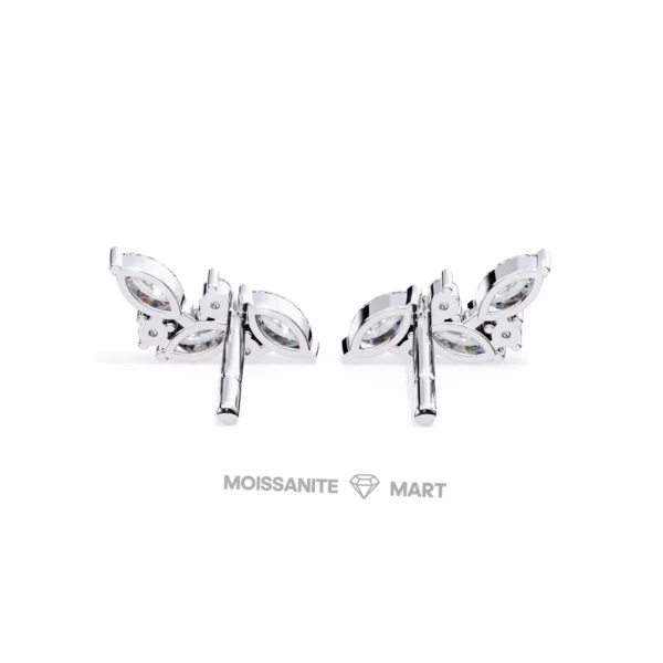 Moissanite Diamond GRA Certified Earrings Tops Studs for Women (2)