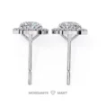 Moissanite Diamond GRA Certified Earrings Tops Studs for Women (2)