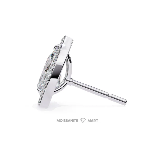 Moissanite Diamond GRA Certified Earrings Tops Studs for Women (3)