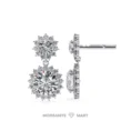 Moissanite Diamond GRA Certified Earrings Tops Studs for Women (3)