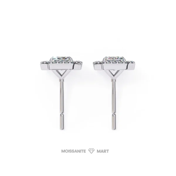 Moissanite Diamond GRA Certified Earrings Tops Studs for Women (3)