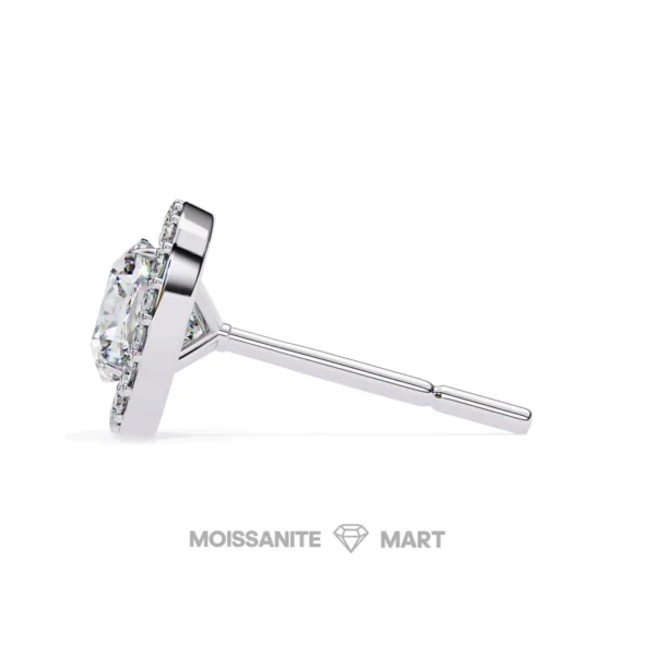 Moissanite Diamond GRA Certified Earrings Tops Studs for Women (3)