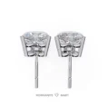 Moissanite Diamond GRA Certified Earrings Tops Studs for Women (3)