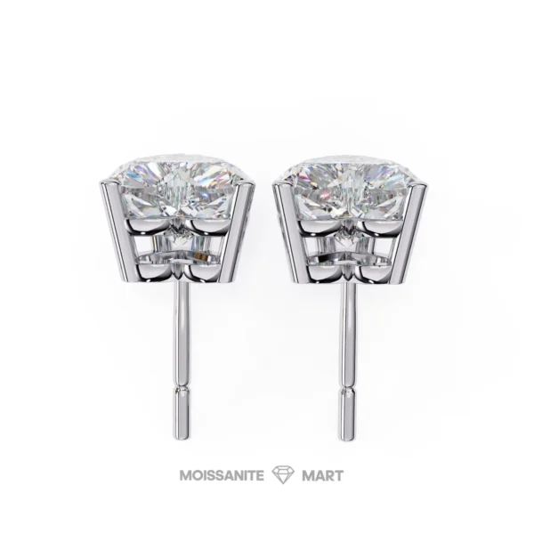 Moissanite Diamond GRA Certified Earrings Tops Studs for Women (3)
