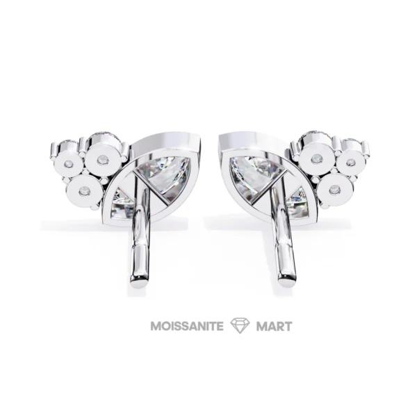 Moissanite Diamond GRA Certified Earrings Tops Studs for Women (3)