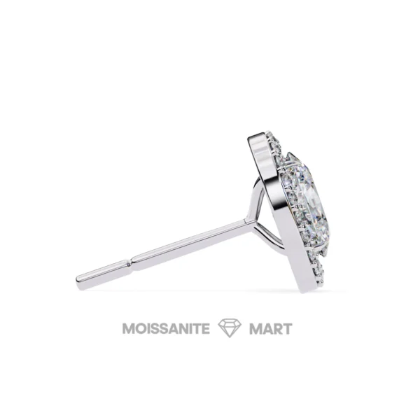Moissanite Diamond GRA Certified Earrings Tops Studs for Women (3)