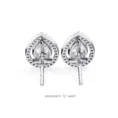Moissanite Diamond GRA Certified Earrings Tops Studs for Women (4)