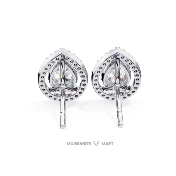 Moissanite Diamond GRA Certified Earrings Tops Studs for Women (4)