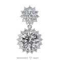 Moissanite Diamond GRA Certified Earrings Tops Studs for Women (4)