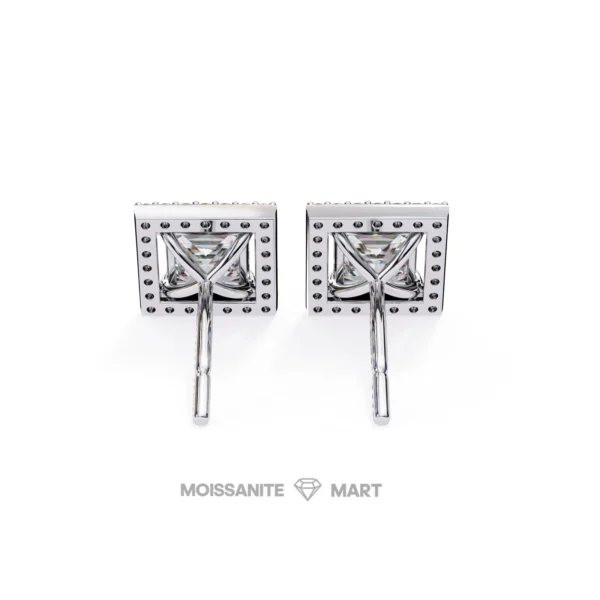 Moissanite Diamond GRA Certified Earrings Tops Studs for Women (4)