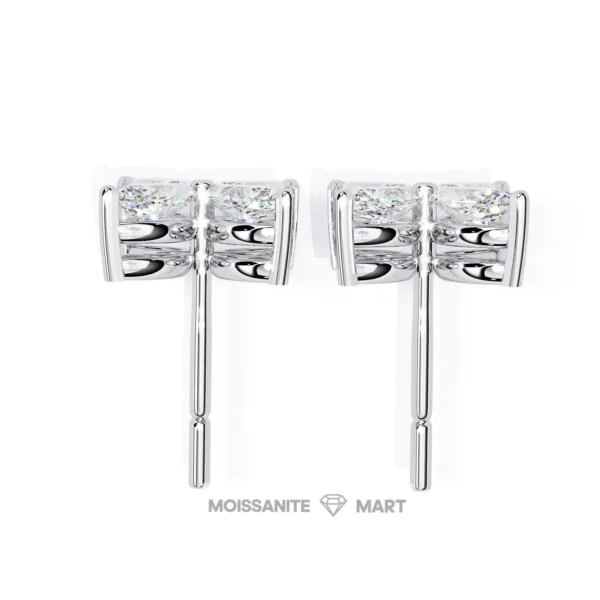 Moissanite Diamond GRA Certified Earrings Tops Studs for Women (4)