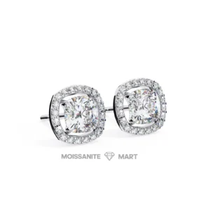 Luxe Diva Cushion Moissanite Earrings