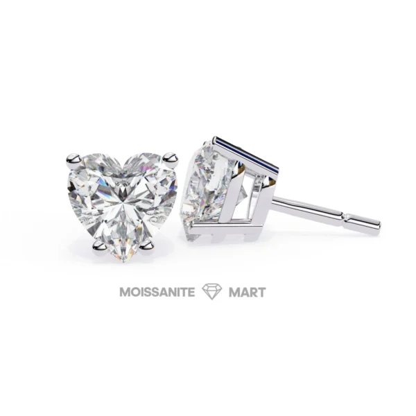 Moissanite Diamond GRA Certified Earrings Tops Studs for Women (4)