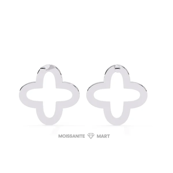 Moissanite Diamond GRA Certified Earrings Tops Studs for Women (4)