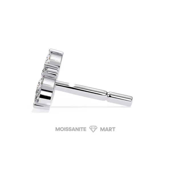 Moissanite Diamond GRA Certified Earrings Tops Studs for Women (4)