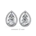 Moissanite Diamond GRA Certified Earrings Tops Studs for Women (5)