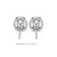 Moissanite Diamond GRA Certified Earrings Tops Studs for Women (5)