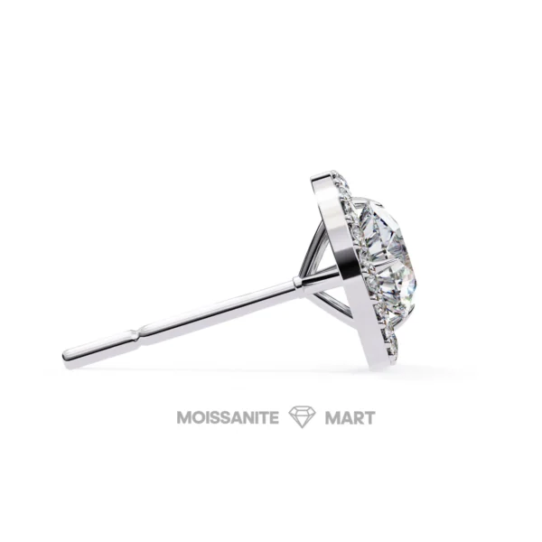 Moissanite Diamond GRA Certified Earrings Tops Studs for Women (5)