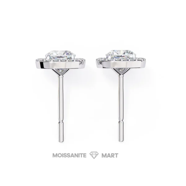Moissanite Diamond GRA Certified Earrings Tops Studs for Women (5)